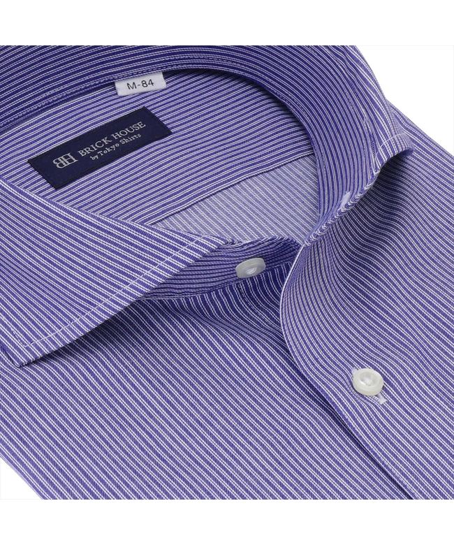 トーキョーシャツ TOKYO SHIRTS 形態安定 ホリゾンタルワイドカラー 長袖 ワイシャツ