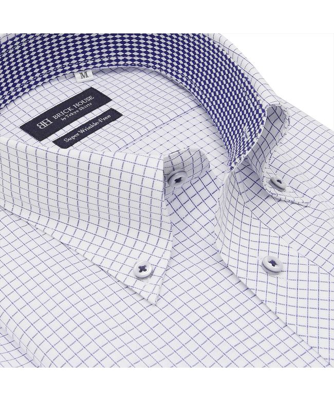 トーキョーシャツ TOKYO SHIRTS 【超形態安定】 ノーアイロン ボタンダウンカラー 半袖 ワイシャツ