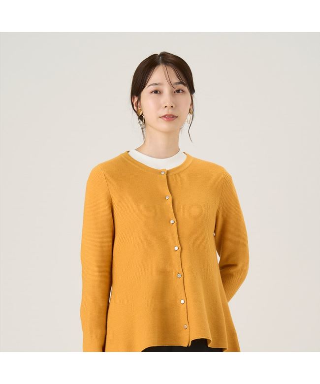 トーキョーシャツ TOKYO SHIRTS ペプラムニットカーディガン レディース （パンプキン） パンプキン