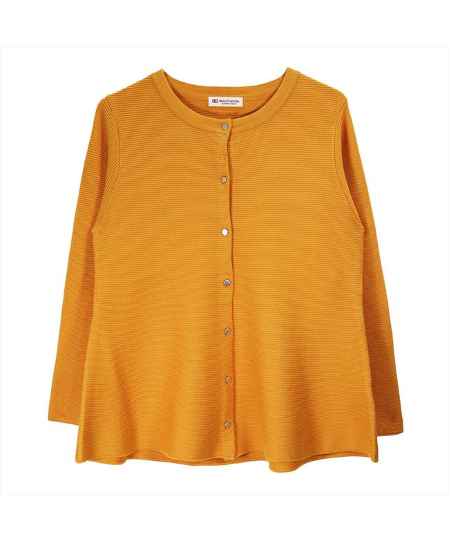 トーキョーシャツ TOKYO SHIRTS ペプラムニットカーディガン レディース （パンプキン） パンプキン