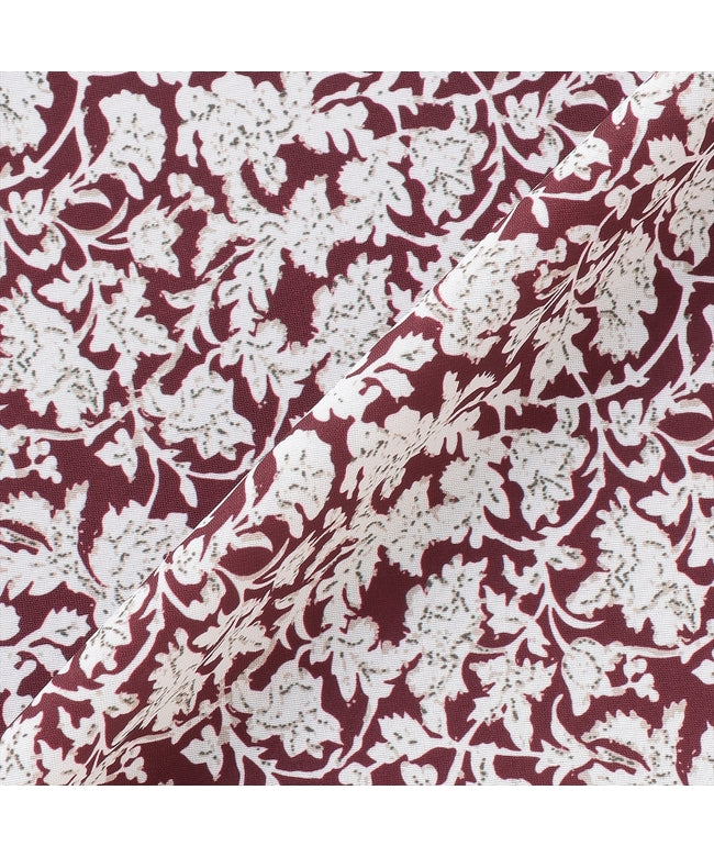 トーキョーシャツ TOKYO SHIRTS ボウタイプリントブラウス 長袖 レディース （エンジ） エンジ