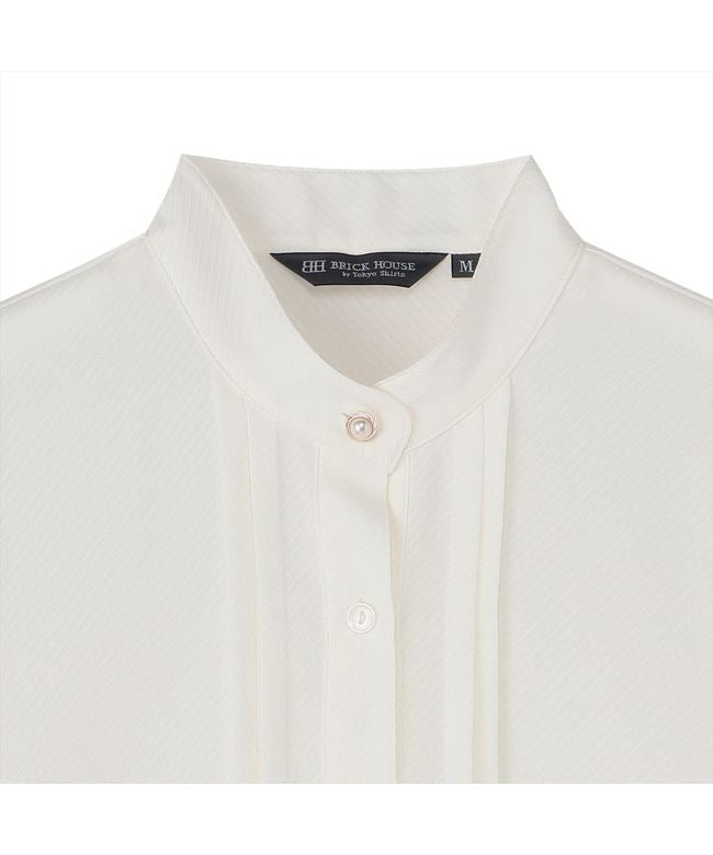 トーキョーシャツ TOKYO SHIRTS 【COFREX】  スタンドタック 長袖 レディースデザインシャツ （オフホワイト） オフホワイト