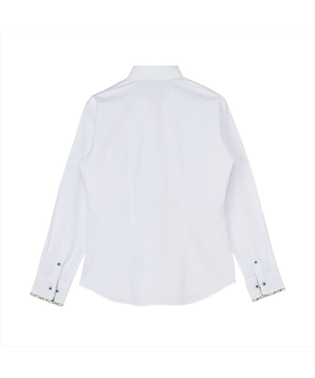 トーキョーシャツ TOKYO SHIRTS 【透け防止】 スキッパー 長袖 形態安定 レディースシャツ （ホワイト） ホワイト