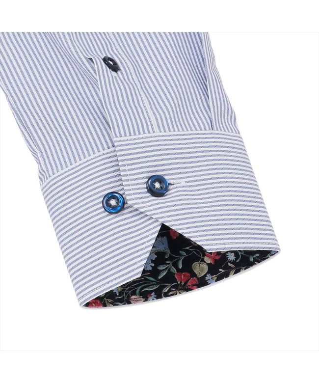 トーキョーシャツ TOKYO SHIRTS 【透け防止】 ワイド 長袖 形態安定 レディースシャツ （ネイビー） ネイビー