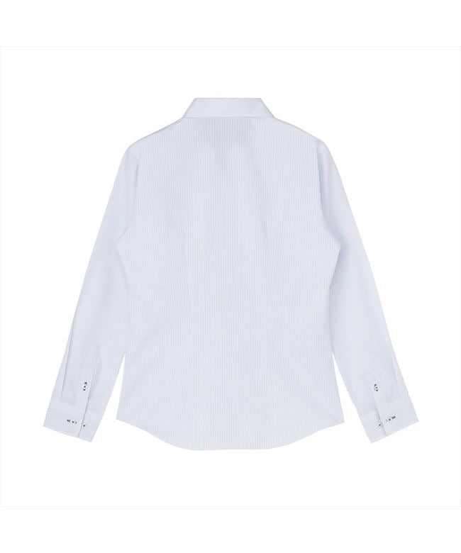 トーキョーシャツ TOKYO SHIRTS 【透け防止】 スキッパー 長袖 形態安定 レディースシャツ （ブルー） ブルー