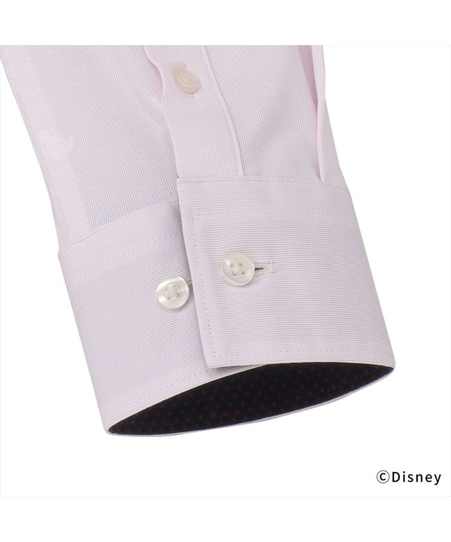 トーキョーシャツ TOKYO SHIRTS 【ディズニー】 ワイド 長袖 形態安定 レディースニットシャツ ストレッチ （ライトピンク） ライトピンク