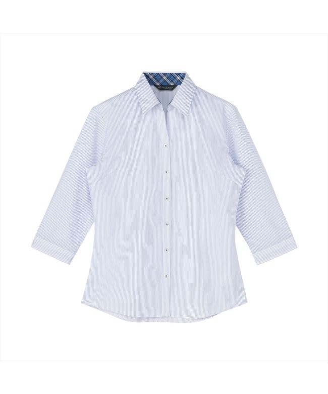 トーキョーシャツ TOKYO SHIRTS 【透け防止】 スキッパー 七分袖 形態安定 レディースシャツ