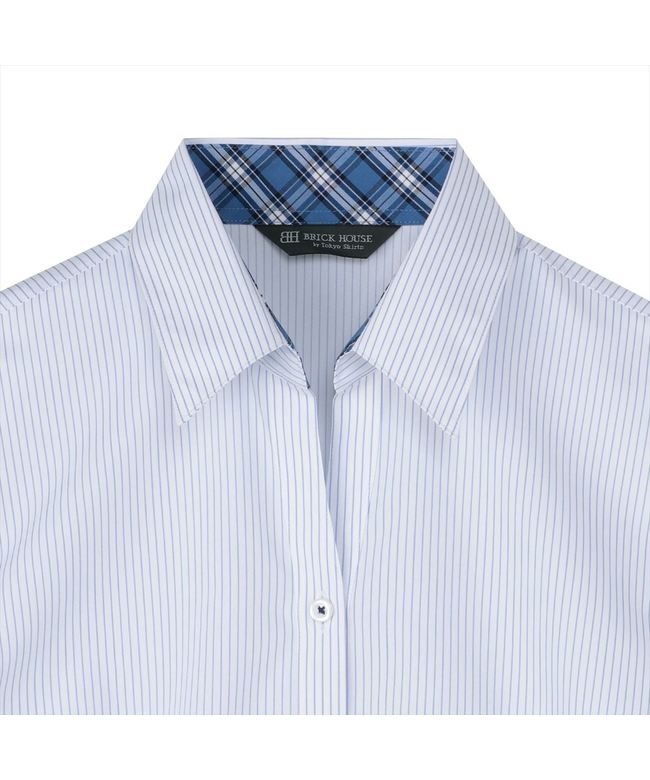 トーキョーシャツ TOKYO SHIRTS 【透け防止】 スキッパー 七分袖 形態安定 レディースシャツ