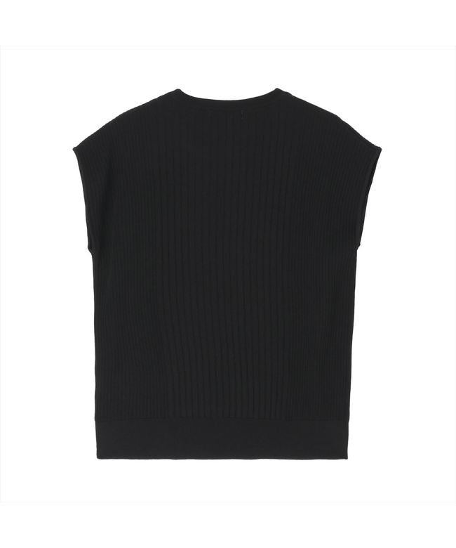 トーキョーシャツ TOKYO SHIRTS ニット リブフレンチ プルオーバー レディース （ブラック） ブラック