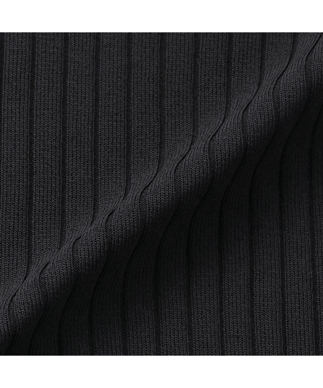 トーキョーシャツ TOKYO SHIRTS ニット リブフレンチ プルオーバー レディース （ブラック） ブラック