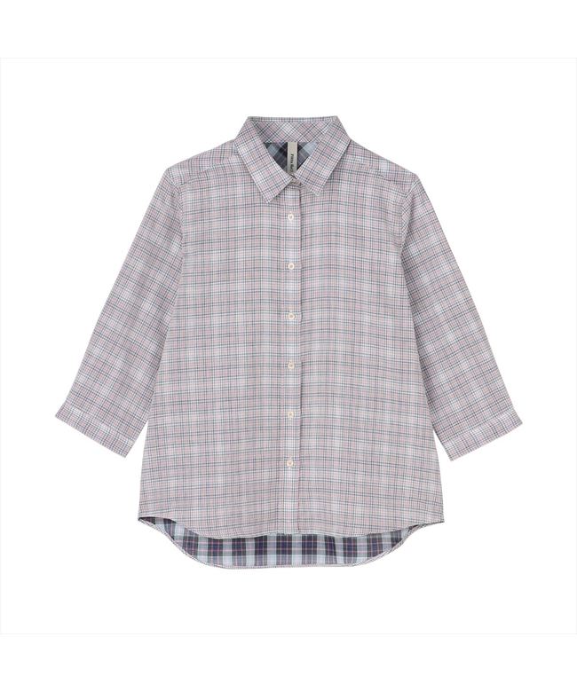 トーキョーシャツ TOKYO SHIRTS 【Pitta Re:)】 カジュアルシャツ Wガーゼ 七分袖 綿100% レディース （オレンジ） オレンジ