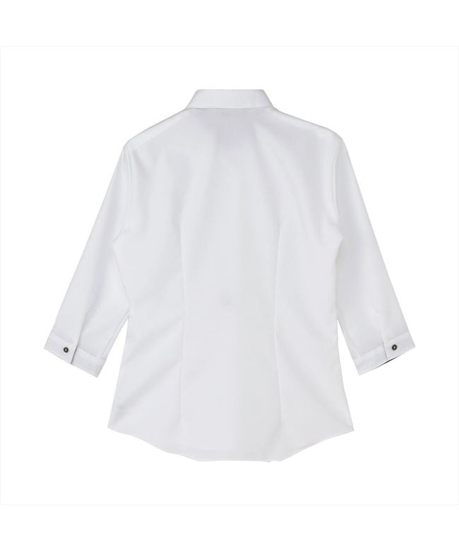 トーキョーシャツ TOKYO SHIRTS 【超形態安定】 レギュラー 七分袖 形態安定 綿100% レディースシャツ （ホワイト） ホワイト