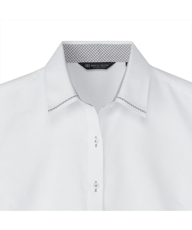 トーキョーシャツ TOKYO SHIRTS 【透け防止】 レギュラー 半袖 形態安定 レディースシャツ （ホワイト） ホワイト