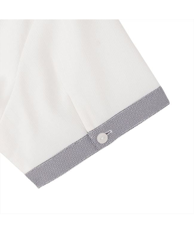 Tokyo Shirts 【COFREX】 Color-block Skipper Blouse Short Sleeve