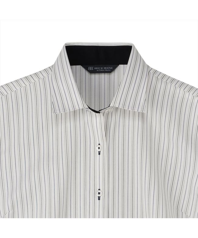 トーキョーシャツ TOKYO SHIRTS 【吸水速乾】 ワイド 半袖 形態安定 レディースシャツ （イエロー） イエロー