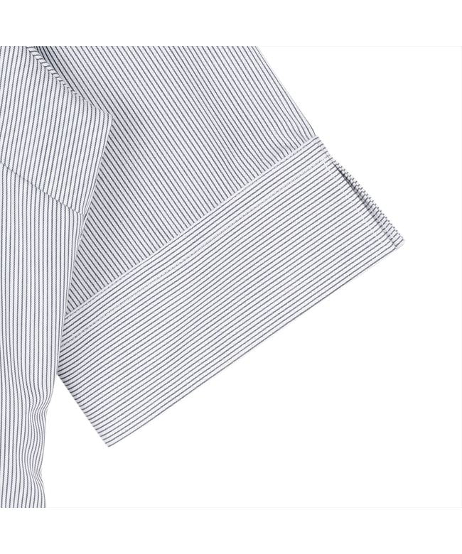 トーキョーシャツ TOKYO SHIRTS 【超形態安定】 レギュラー 五分袖 形態安定 綿100% レディースシャツ （ネイビー） ネイビー