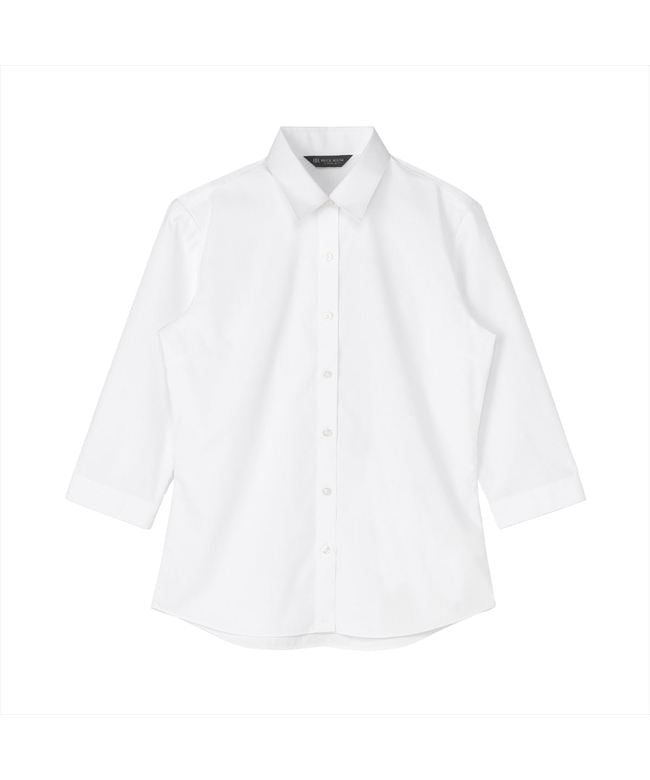 トーキョーシャツ TOKYO SHIRTS 【透け防止】 レギュラー 七分袖 形態安定 レディースシャツ （ホワイト） ホワイト