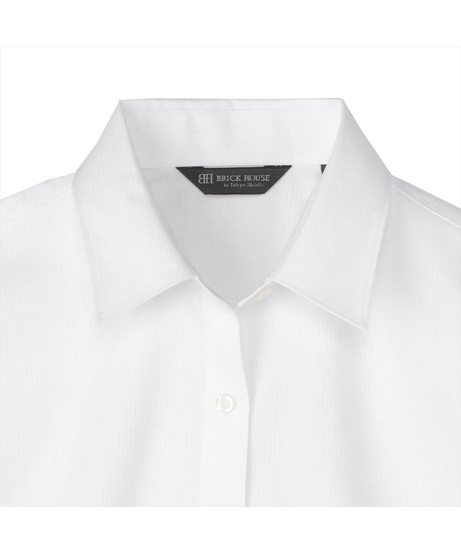 トーキョーシャツ TOKYO SHIRTS 【透け防止】 レギュラー 七分袖 形態安定 レディースシャツ （ホワイト） ホワイト
