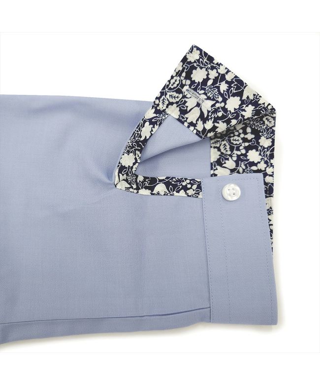 トーキョーシャツ TOKYO SHIRTS ワイド 七分袖 形態安定 レディースシャツ （スモーキーブルー） スモーキーブルー