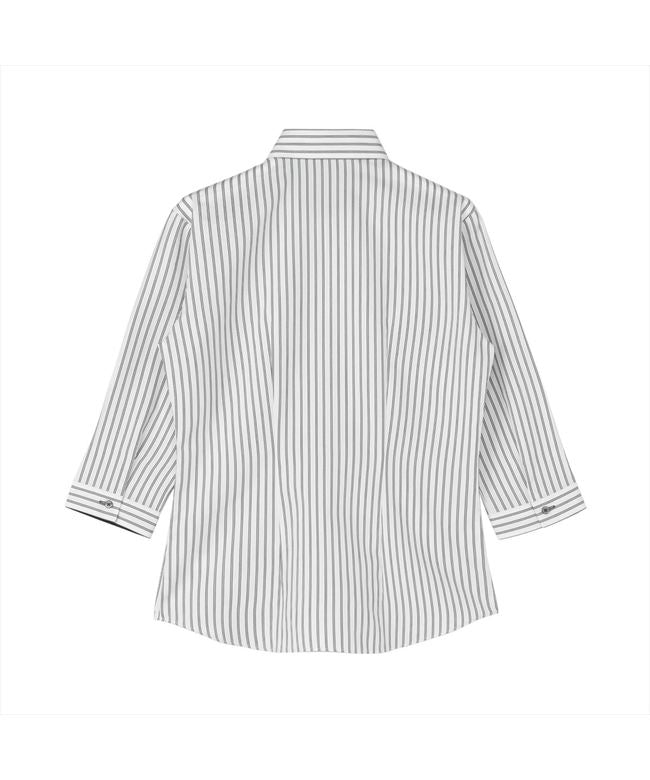 トーキョーシャツ TOKYO SHIRTS 【透け防止】 レギュラー 七分袖 形態安定 レディースシャツ （ブラック） ブラック