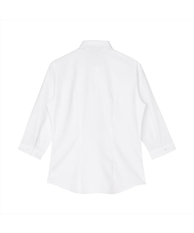 トーキョーシャツ TOKYO SHIRTS 【透け防止】 ワイド 七分袖 形態安定 レディースシャツ （ホワイト） ホワイト