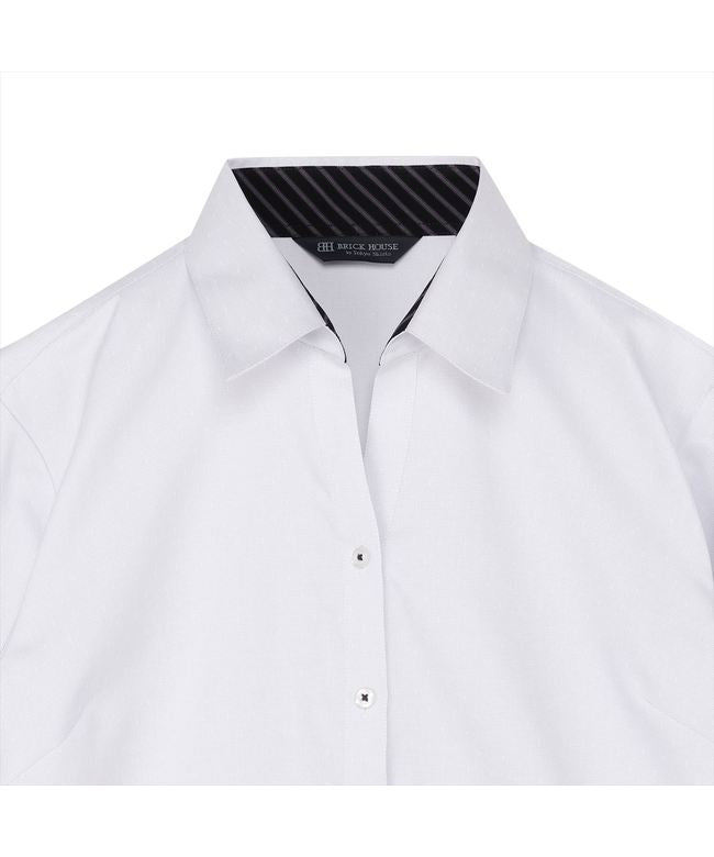 トーキョーシャツ TOKYO SHIRTS 【透け防止】 スキッパー 長袖 形態安定 レディースシャツ （パープル） パープル