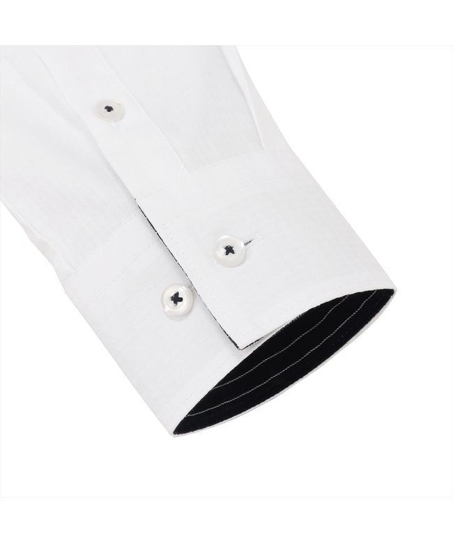 トーキョーシャツ TOKYO SHIRTS 【透け防止】 スキッパー 長袖 形態安定 レディースシャツ （ホワイト） ホワイト