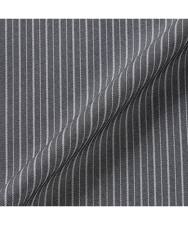 トーキョーシャツ TOKYO SHIRTS 【COFREX】 スタンド 配色ブラウス 長袖 レディースデザインシャツ （チャコール） チャコール