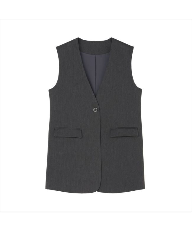 トーキョーシャツ TOKYO SHIRTS ロングジレ セットアップ可能 レディース （グレー） グレー