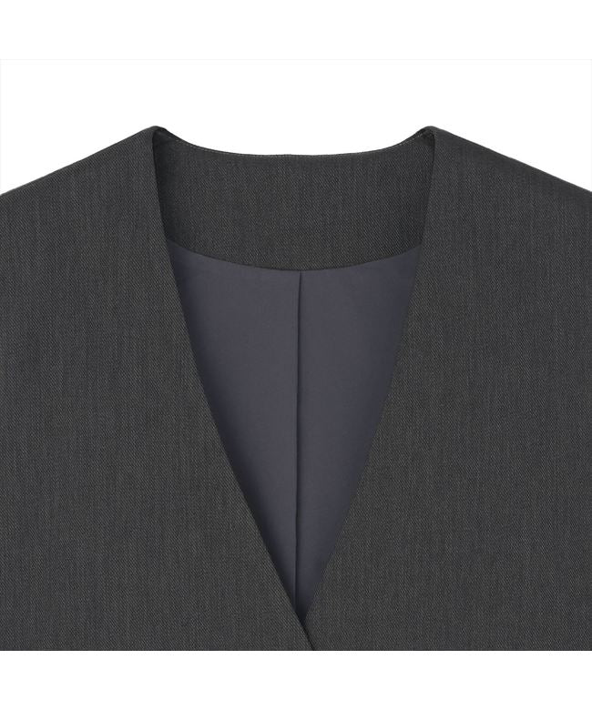 トーキョーシャツ TOKYO SHIRTS ロングジレ セットアップ可能 レディース （グレー） グレー