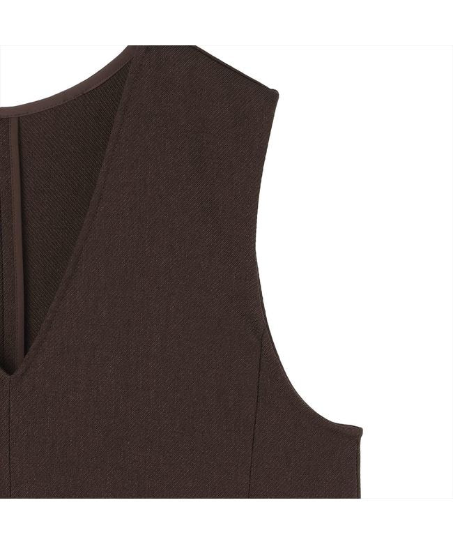 トーキョーシャツ TOKYO SHIRTS ウーリッシュ素材 ジャンパースカート セットアップ可能 レディース （ブラウン） ブラウン