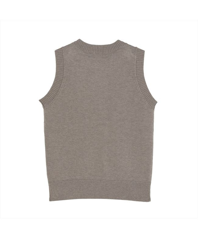 トーキョーシャツ TOKYO SHIRTS ニット アンチピリング ボートネック ベスト レディース （アッシュブラウン） アッシュブラウン