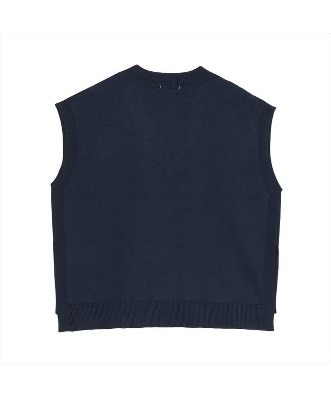 トーキョーシャツ TOKYO SHIRTS ニット アンチピリング 深Vネック ベスト レディース （ネイビー） ネイビー