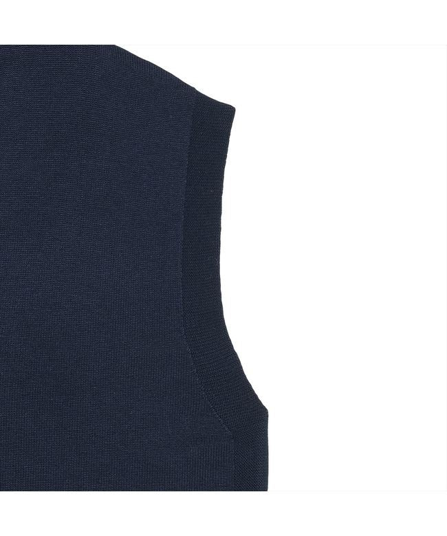 トーキョーシャツ TOKYO SHIRTS ニット アンチピリング 深Vネック ベスト レディース （ネイビー） ネイビー
