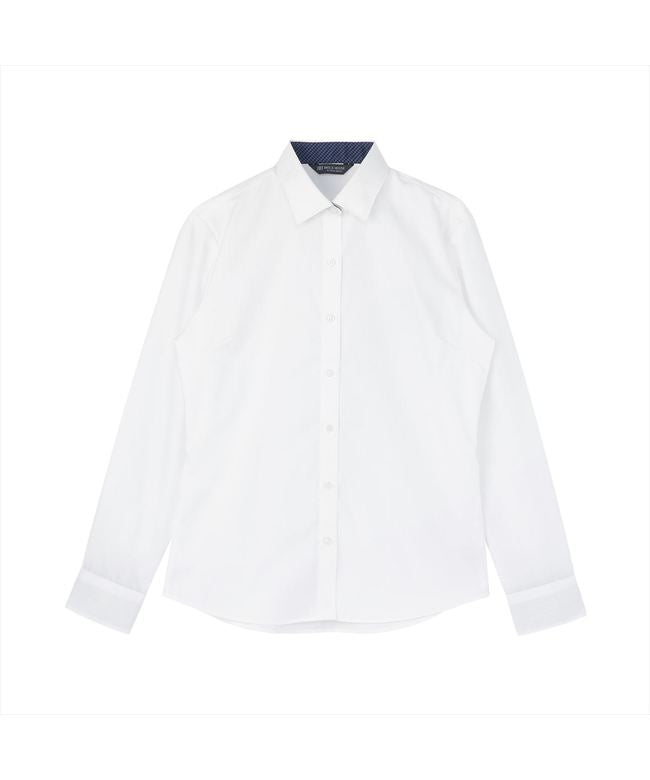 トーキョーシャツ TOKYO SHIRTS 【超形態安定】 ワイド 長袖 形態安定 綿100% レディースシャツ （ホワイト） ホワイト