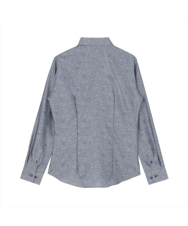 トーキョーシャツ TOKYO SHIRTS 【超形態安定】 ワイド 長袖 形態安定 綿100% レディースシャツ （ネイビー） ネイビー