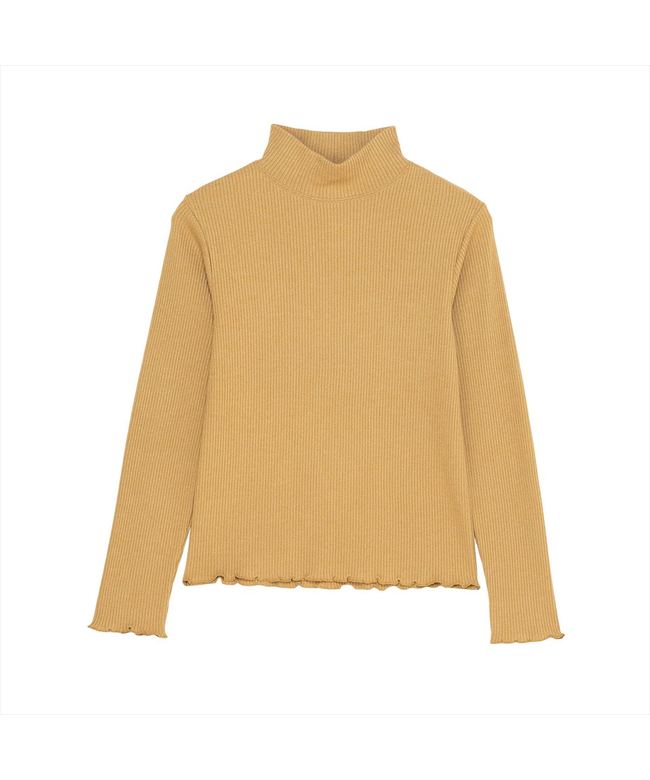 トーキョーシャツ TOKYO SHIRTS 【Pitta Re:)】 ニット ラメテレコ ハイネック プルオーバー レディース （マスタード） マスタード