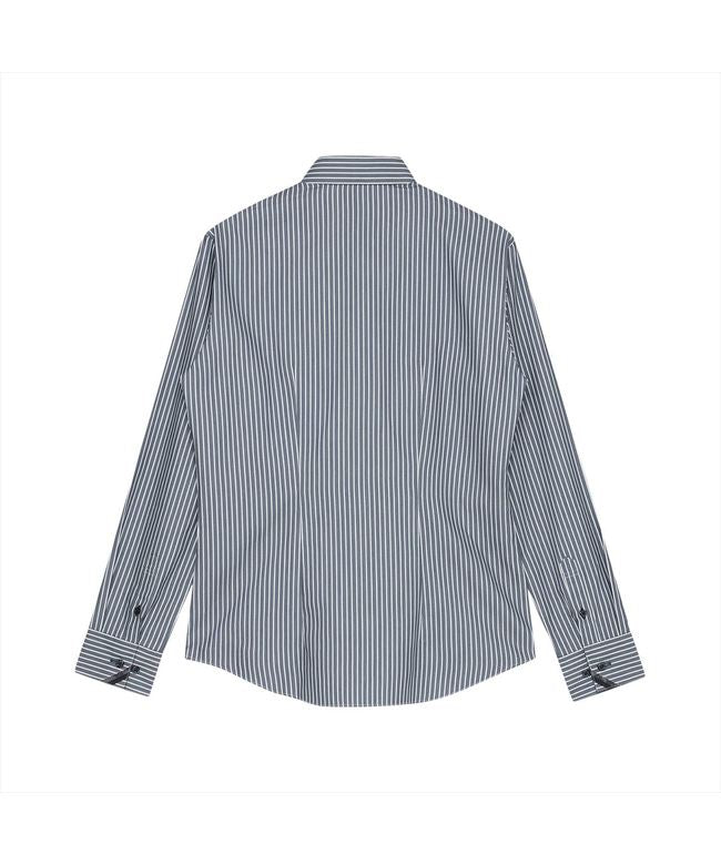 トーキョーシャツ TOKYO SHIRTS 【透け防止】 ワイド 長袖 形態安定 レディースシャツ （ネイビー） ネイビー