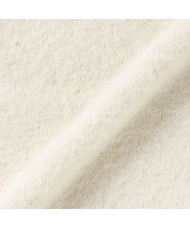 トーキョーシャツ TOKYO SHIRTS 【Pitta Re:)】 ニット スパンコール クルーネック カーディガン レディース （オフホワイト） オフホワイト