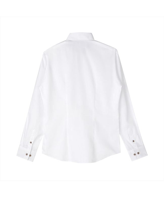 トーキョーシャツ TOKYO SHIRTS 【透け防止】 スキッパー 長袖 形態安定 レディースシャツ （ホワイト） ホワイト