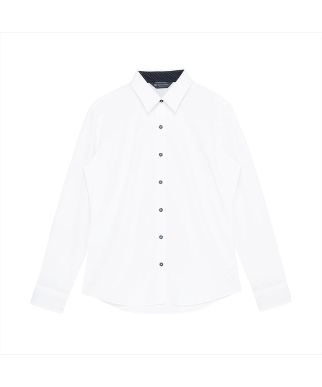 トーキョーシャツ TOKYO SHIRTS 【透け防止】 レギュラー 長袖 形態安定 レディースシャツ （ホワイト） ホワイト