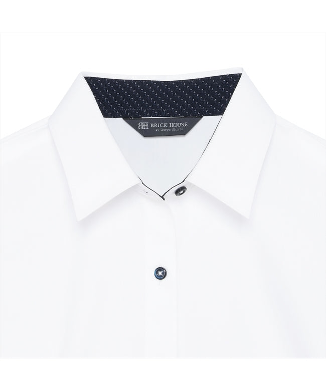トーキョーシャツ TOKYO SHIRTS 【透け防止】 レギュラー 長袖 形態安定 レディースシャツ （ホワイト） ホワイト