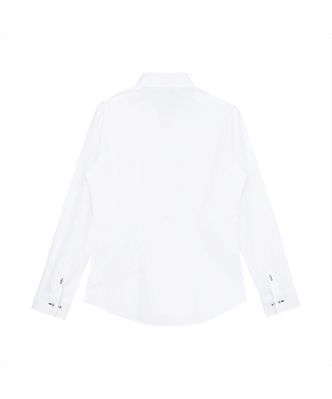 トーキョーシャツ TOKYO SHIRTS 【透け防止】 スキッパー 長袖 形態安定 レディースシャツ （ホワイト） ホワイト