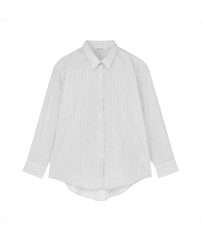 トーキョーシャツ TOKYO SHIRTS 【Pitta Re:)】 Wガーゼ ワイドフィットシャツ 長袖 綿100% レディース カジュアルシャツ （グレージュ） グレージュ