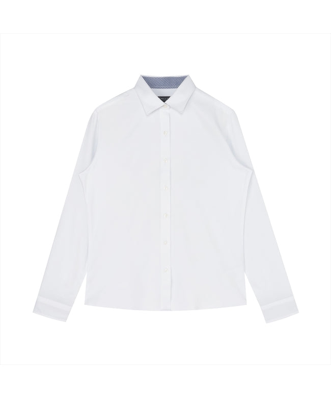 トーキョーシャツ TOKYO SHIRTS 【COFREX】 ワイド 長袖 形態安定 レディースシャツ （ホワイト） ホワイト