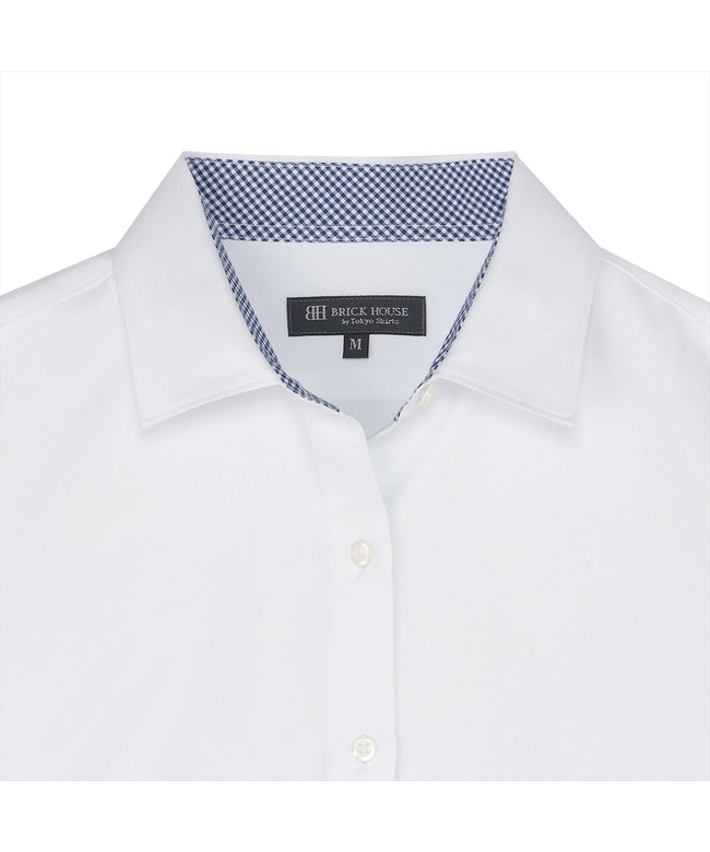 トーキョーシャツ TOKYO SHIRTS 【COFREX】 ワイド 長袖 形態安定 レディースシャツ （ホワイト） ホワイト