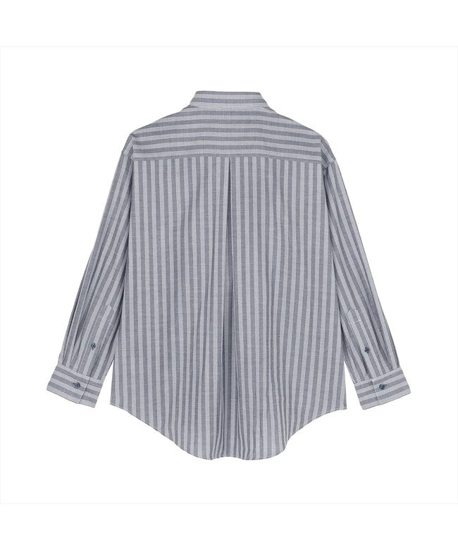 トーキョーシャツ TOKYO SHIRTS 【Pitta Re:)】 Wガーゼ ワイドフィットシャツ 長袖 綿100% レディース カジュアルシャツ （ブルー） ブルー