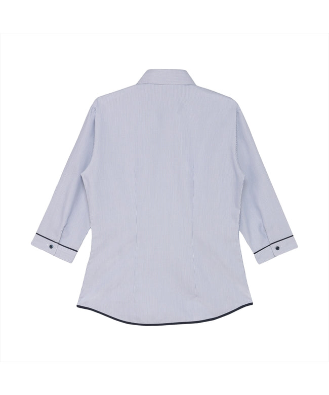 トーキョーシャツ TOKYO SHIRTS 【透け防止】 スキッパー 七分袖 形態安定 レディースシャツ （ブルー） ブルー