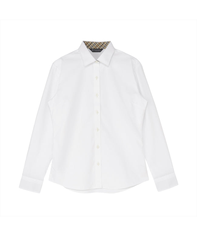 トーキョーシャツ TOKYO SHIRTS 【透け防止】 ワイド 長袖 形態安定 レディースシャツ （ホワイト） ホワイト