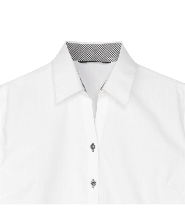 トーキョーシャツ TOKYO SHIRTS 【透け防止】 スキッパー 七分袖 形態安定 レディースシャツ （ホワイト） ホワイト